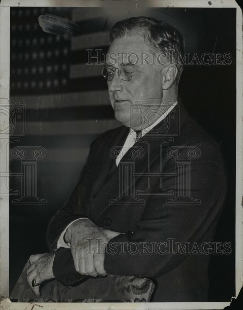 1934 Press Photo President Roosevelt - Historic Images