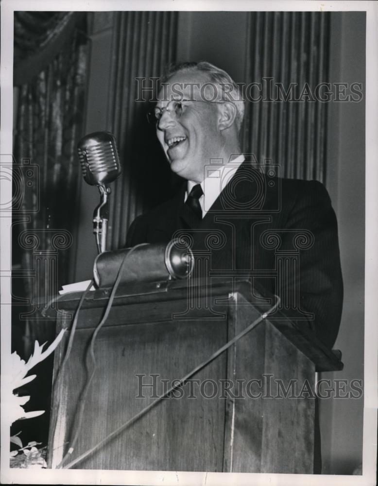 1952 Press Photo Governor Earl Warren of California in Cleveland Ohio - Historic Images