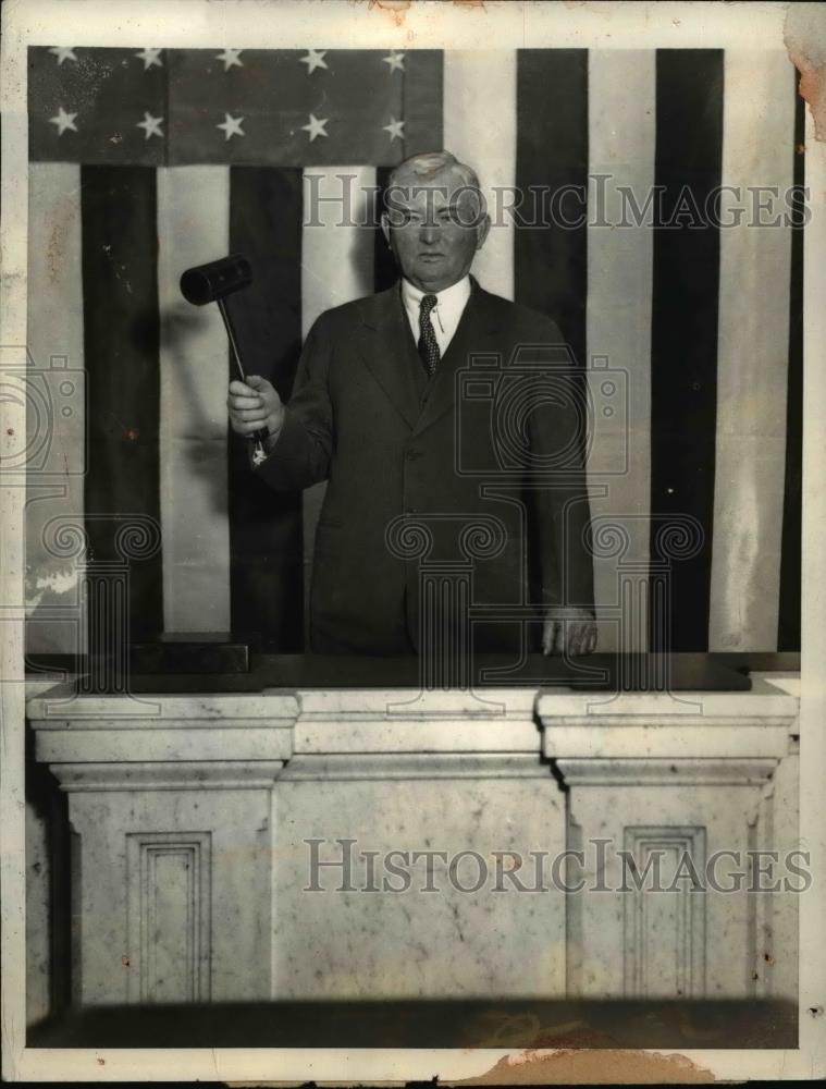 1932 Press Photo Speaker John Nance Garner of House of Representatives in DC - Historic Images