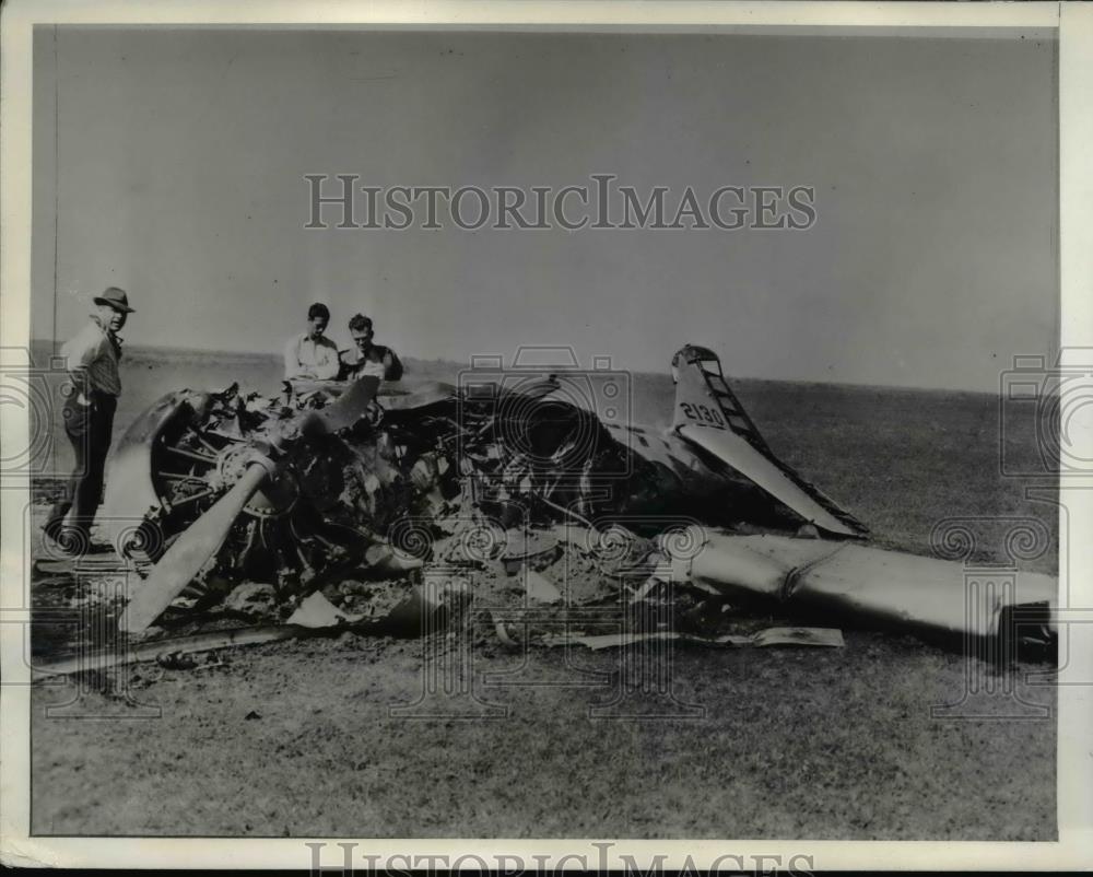 1941 Press Photo San Antonio Texas Plane Crash David Crickette Berl Williams - Historic Images