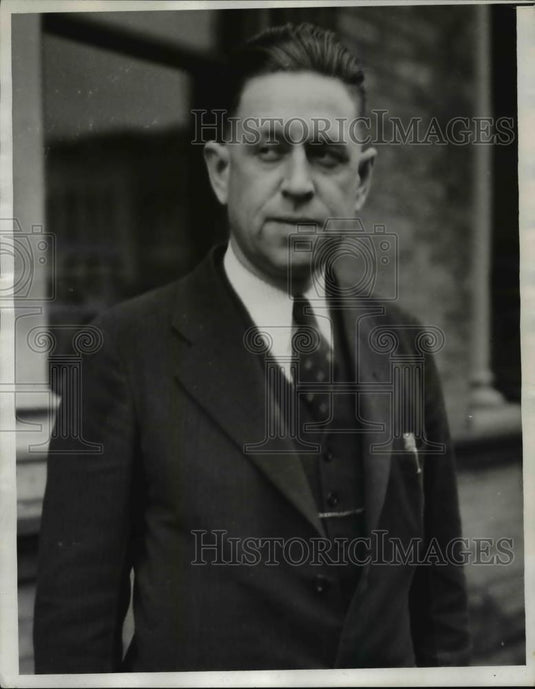 1932 Press Photo Sheriff Maurice Worster of Cadiz Ohio - Historic Images