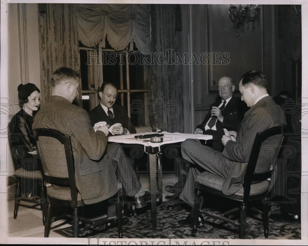 1935 Press Photo George Parrot, Sidney Rusino, Maurice Maschke and Arthur Glatt - Historic Images