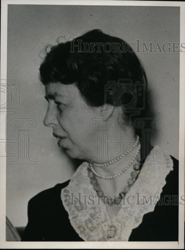 1938 Press Photo Mrs Franklin D Roosevelt Speaks at Keuka College for Women - Historic Images