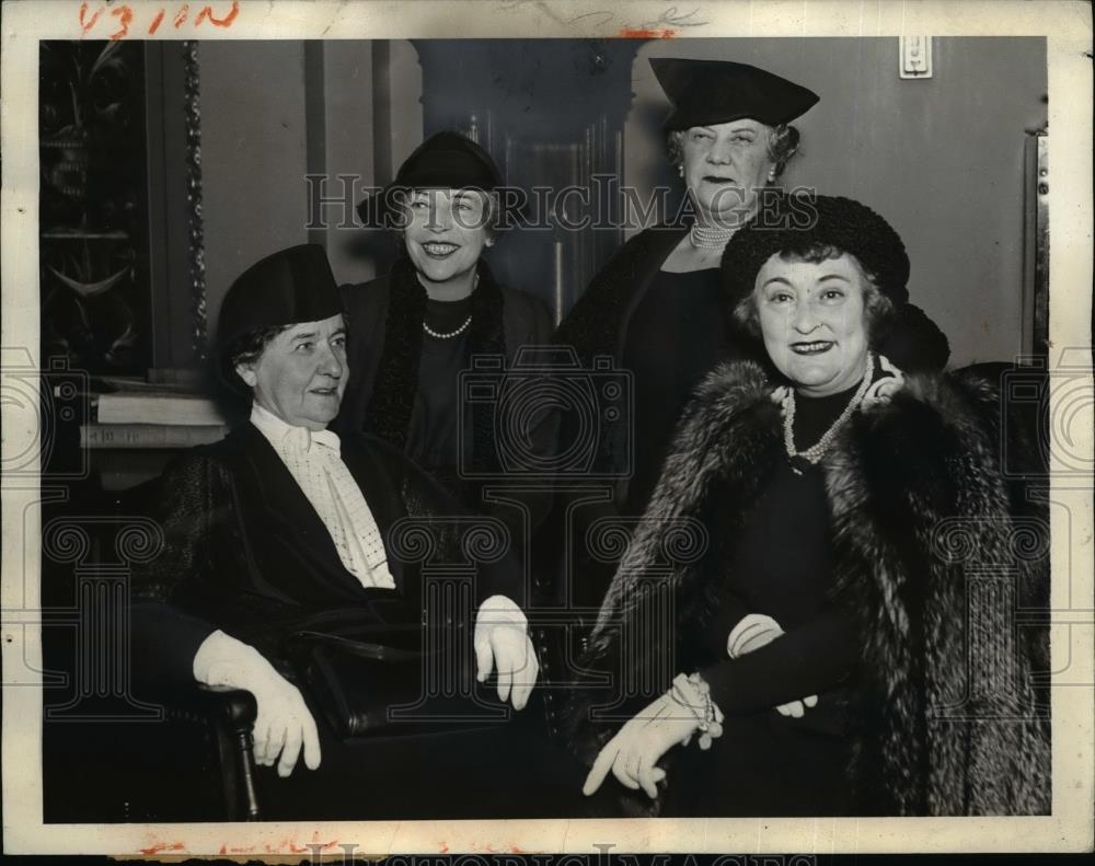 1938 Press Photo Wives Of Four Speakers At Congress - Historic Images