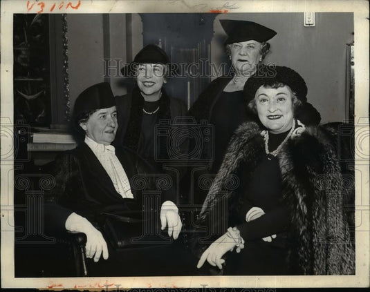 1938 Press Photo Wives Of Four Speakers At Congress - Historic Images