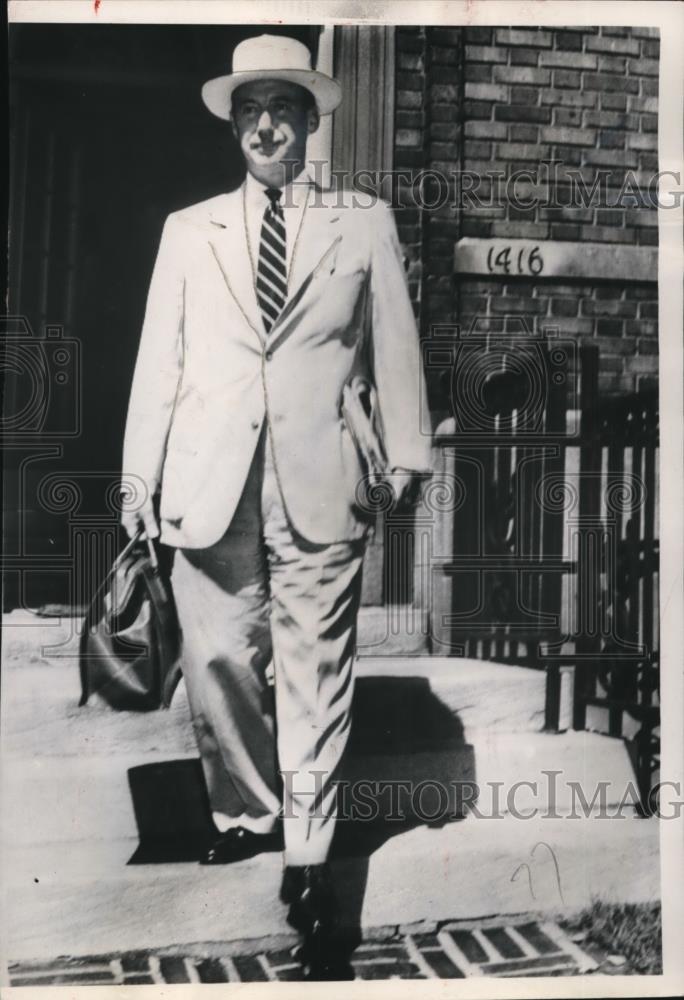 1952 Press Photo Illinois Gov Adlai Stevenson & Democrat president nominee - Historic Images