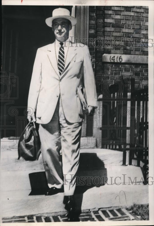 1952 Press Photo Illinois Gov Adlai Stevenson & Democrat president nominee - Historic Images