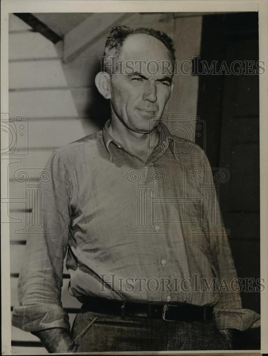 1938 Press Photo Princeton Fla James B Cash Sr says he's given up hope. - Historic Images