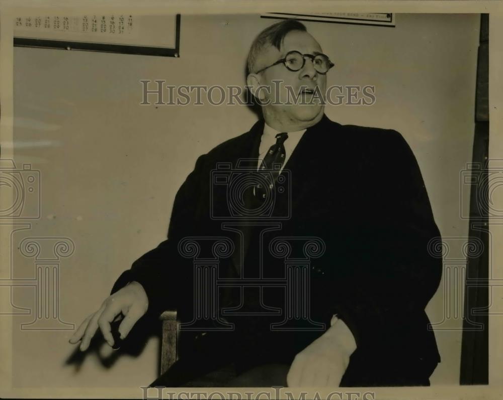 1937 Press Photo Murder Suspect Lawrence Beck in Court - Historic Images