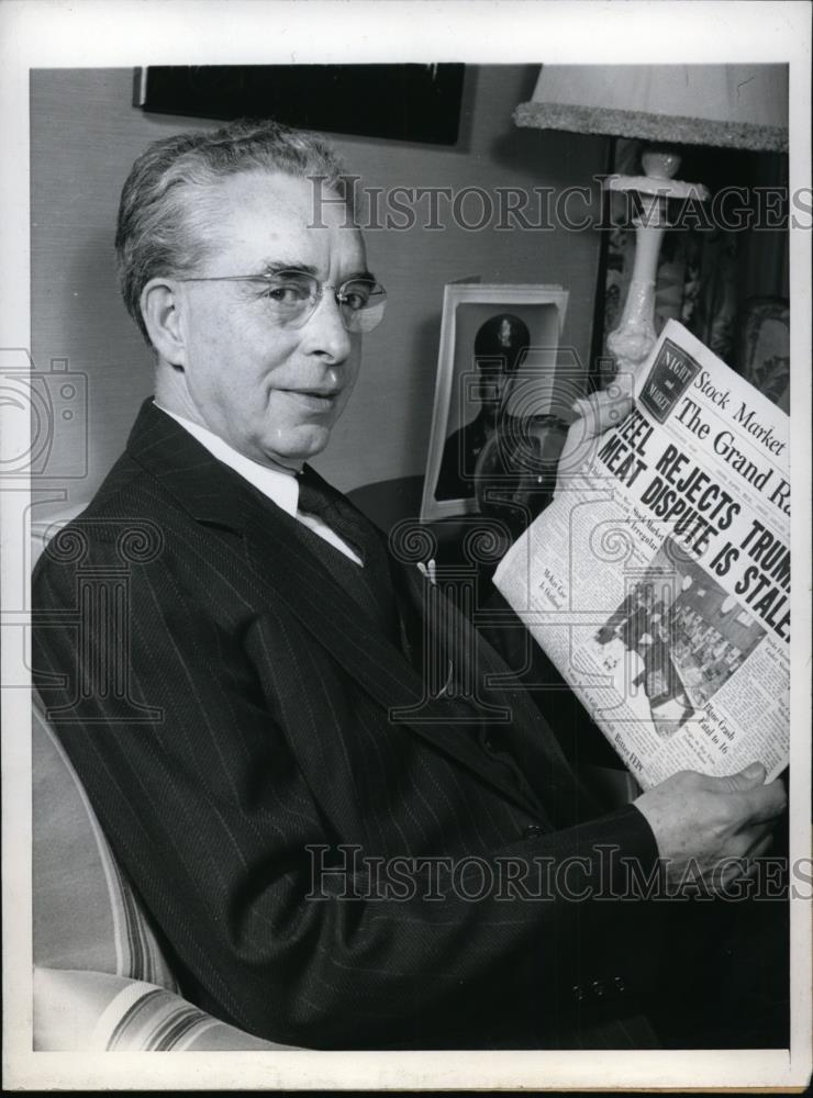 1946 Press Photo Grand Rapids Raymond W Starr Justice of Michigan Court - Historic Images