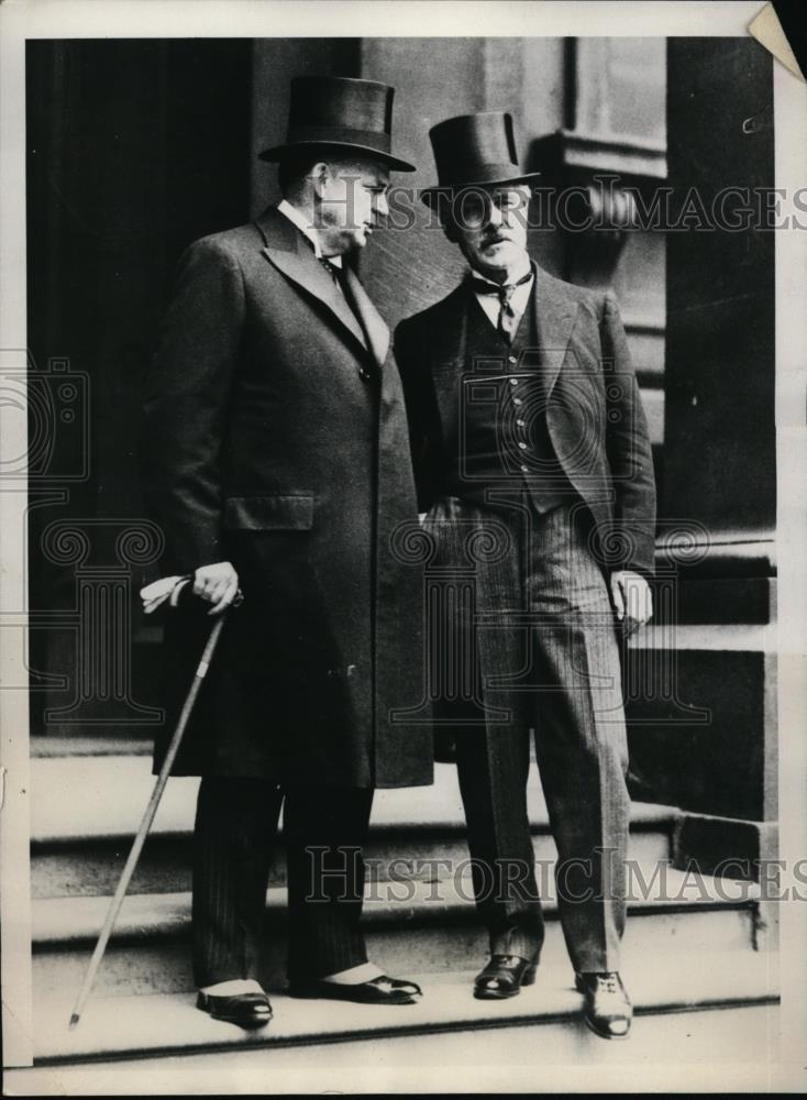 1930 Press Photo London England, Prime Minister Ramsay McDonald RB Bennett - Historic Images