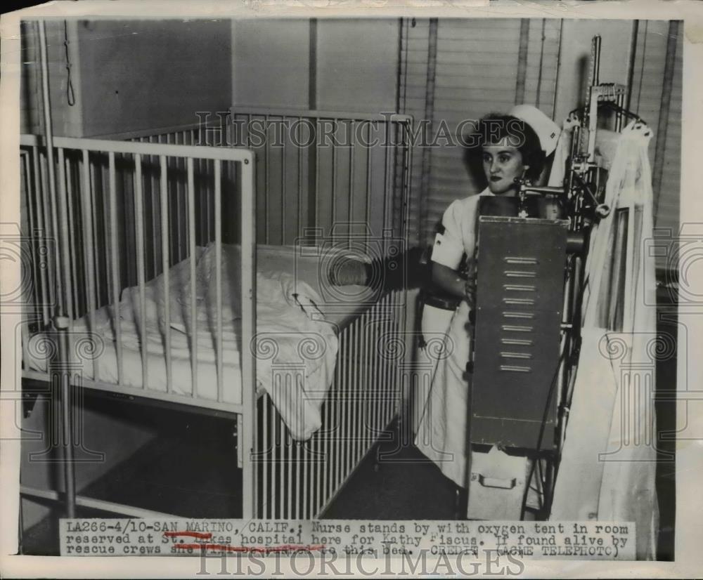 1949 Press Photo San Marino Calif. Room reserved at St Luke&#39;s Hospital . - Historic Images