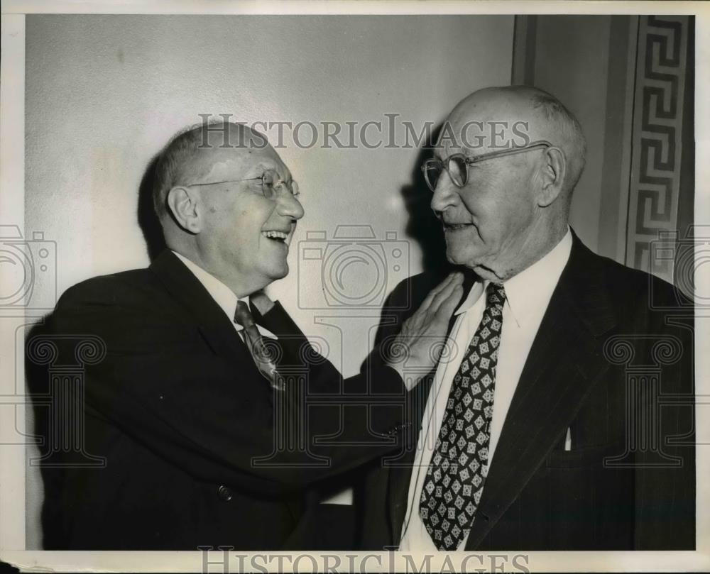 1951 Press Photo Washington DC Rep Herman Eberharter with Robert L Doughton - Historic Images