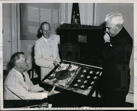 1939 Press Photo President Franklin Roosevelt & Paul McNutt of Philippines - Historic Images
