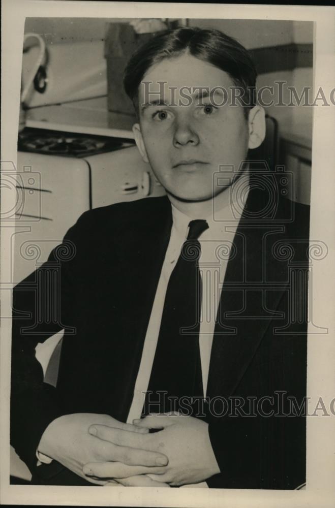 1941 Press Photo Walter Gottlier Grobli was arrested for shooting Percy - Historic Images