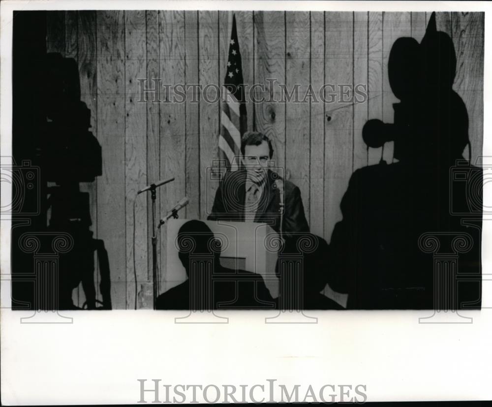 1970 Press Photo Senator Edmund Muskie Democrat from Maine Speaking - Historic Images