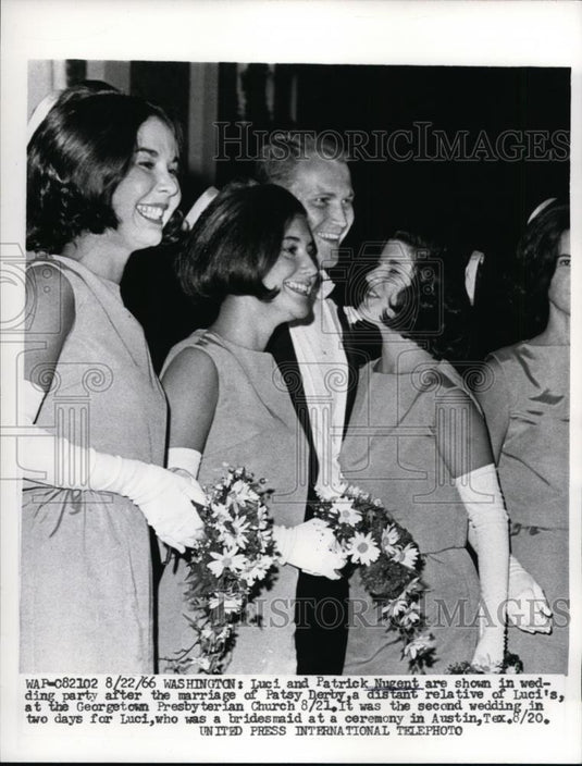 1965 Press Photo Luci and Patrick Nugent, Lyndon Johnson's Wedding - Historic Images