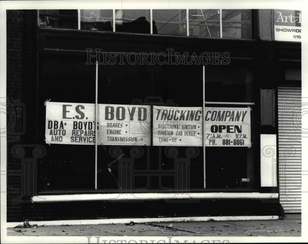 1984 Press Photo E.S. Boyd Trucking Company - cva80307 - Historic Images