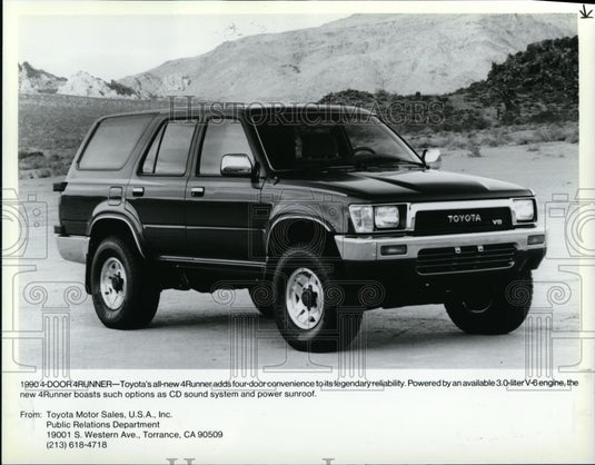 1991 Press Photo 1990 Toyota 4 Runner - cva99732 - Historic Images