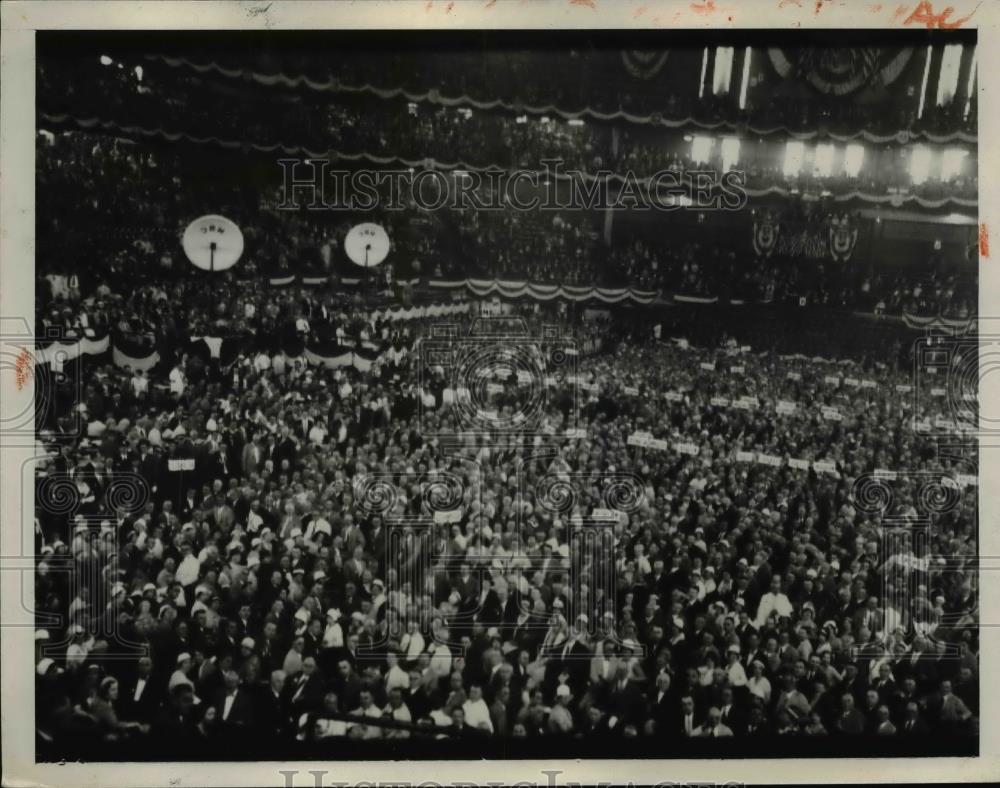 1932 Press Photo Democratic Convention at Chicago, Illinois - Historic Images