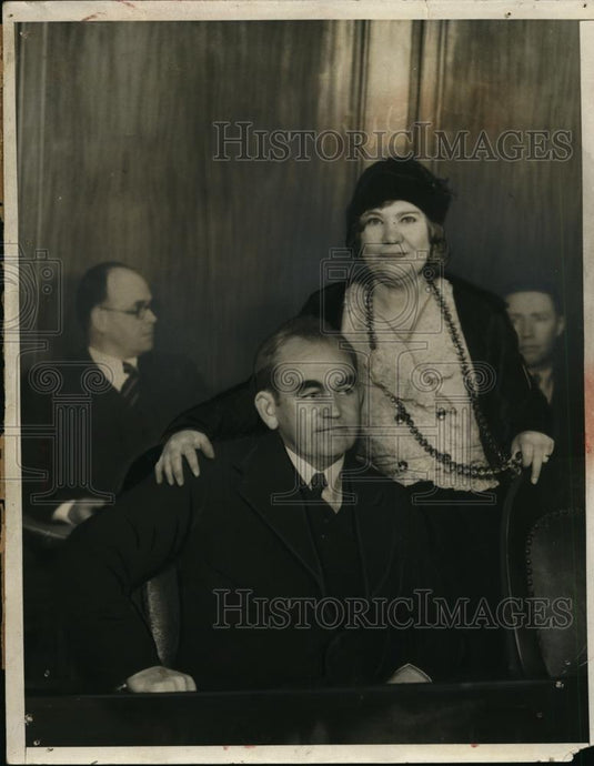 1933 Press Photo Rena Mooney and Tom Mooney before his trial - Historic Images