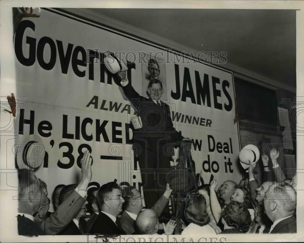 1940 Press Photo Arthur James Governor of Pennsylvania White House - Historic Images
