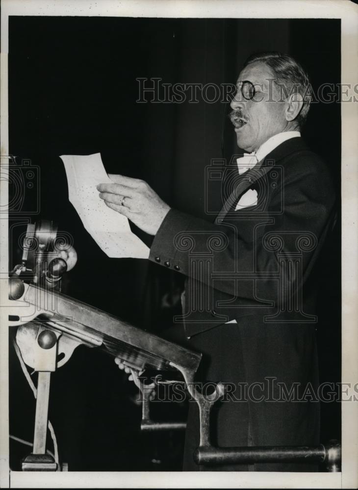 1934 Press Photo Patrick J Hurley, Secretary of War, Attorney General Conference - Historic Images