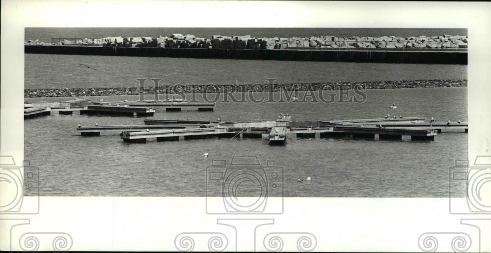 1984 Press Photo Boats dock in Loraine Ohio - cvb02640 - Historic Images