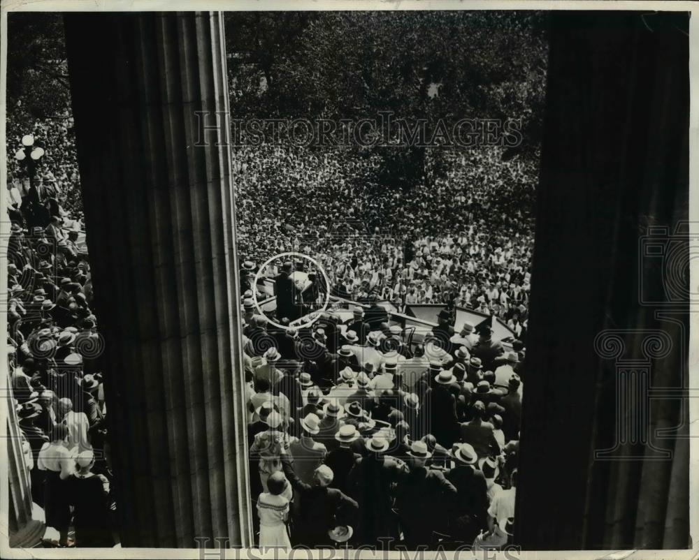 1932 Press Photo View of State Capitol in Topeka Kansas - Historic Images