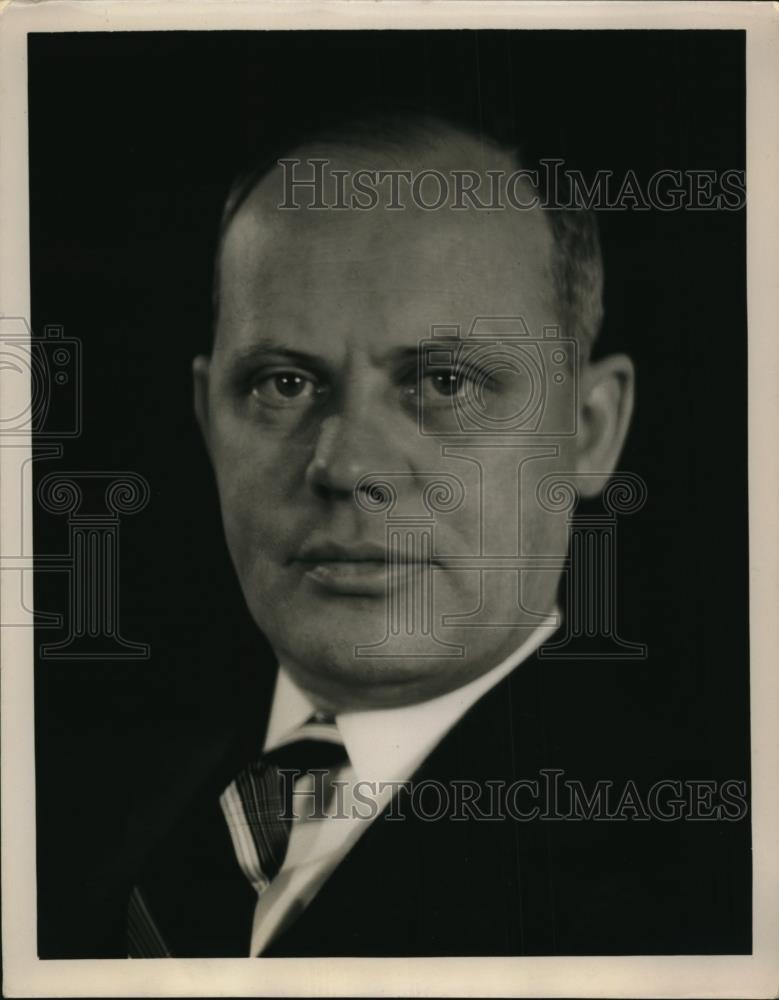 1937 Press Photo Frank A Christepsen VP of Continental Fidelity Phenix Company - Historic Images