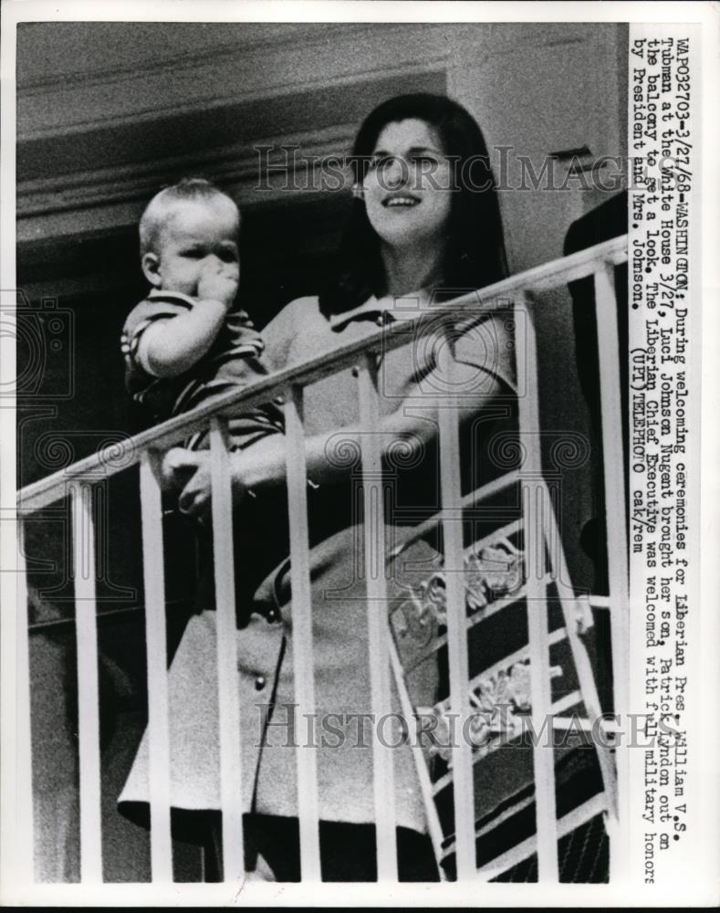 1968 Press Photo Luci Johnson Nugent, Lyndon Johnson&#39;s Daughter - Historic Images