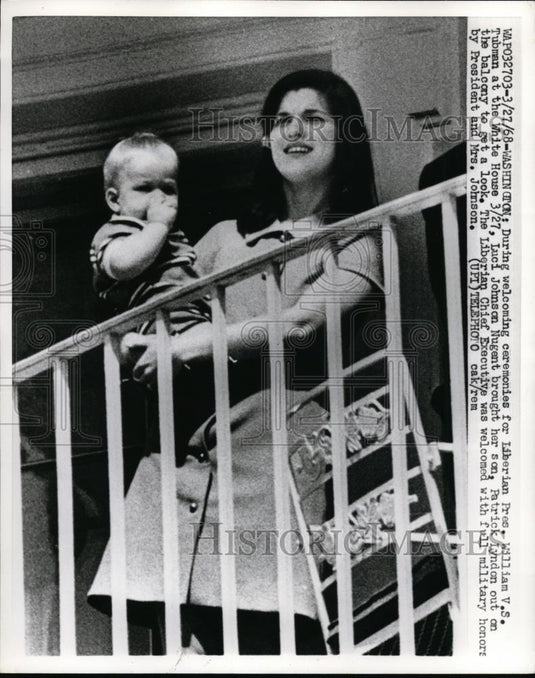 1968 Press Photo Luci Johnson Nugent, Lyndon Johnson's Daughter - Historic Images