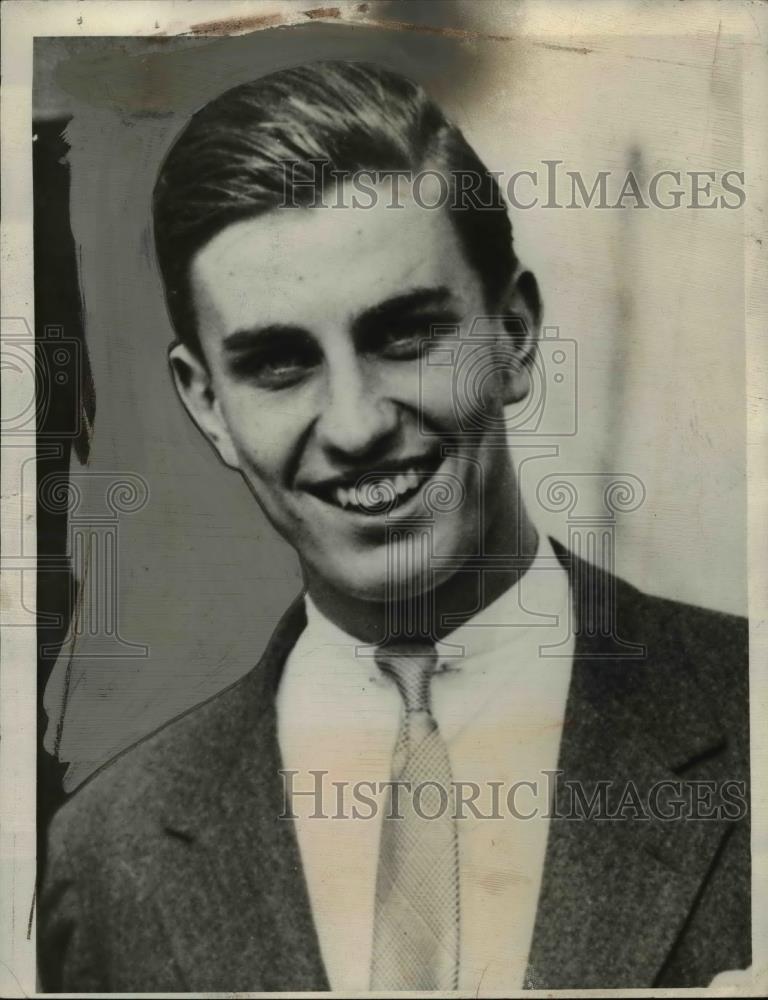 1934 Press Photo Franklin Roosevelt Jr - Historic Images