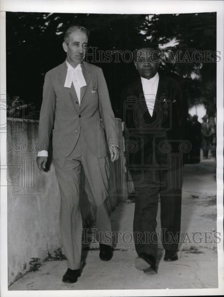 1943 Press Photo Attorney General Eric Hallinan &amp; Assistant Prosecutor Adderley - Historic Images