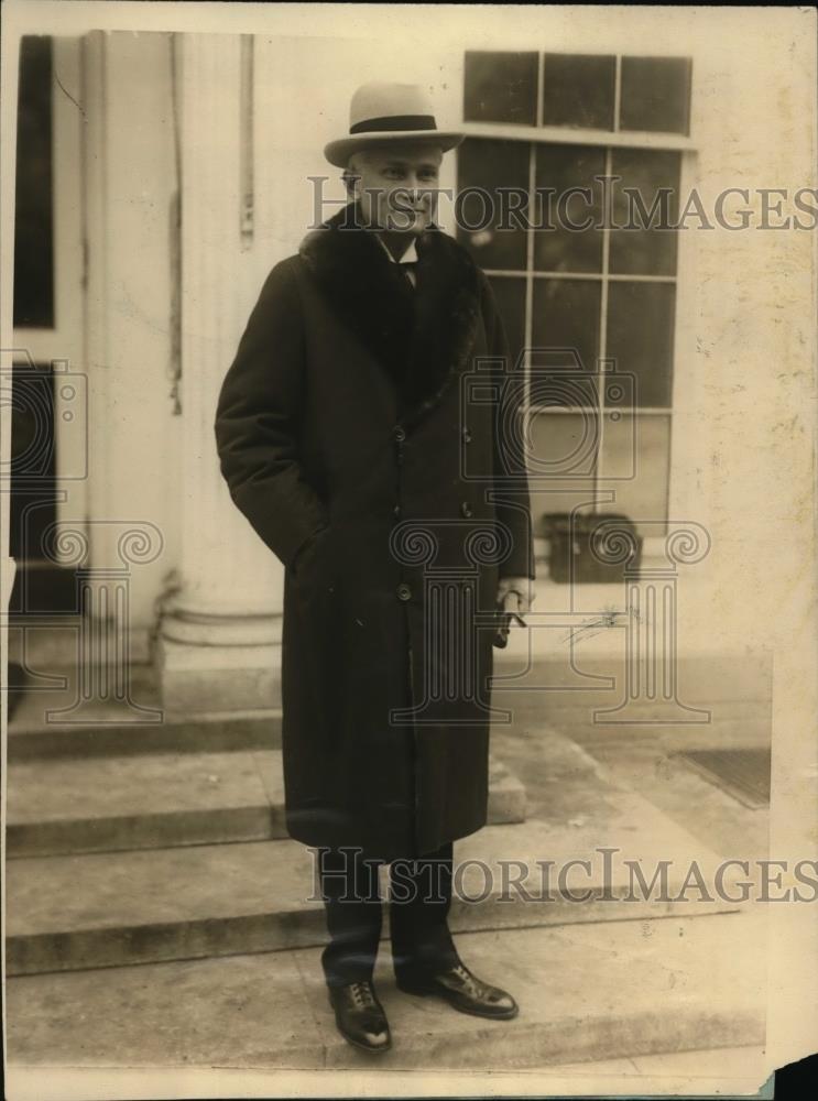 1925 Press Photo Governor, Now A Senator, Hiram Bingham Of Connecticut Here. - Historic Images