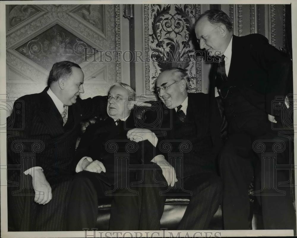 1941 Press Photo Senators Bennett Champ Clark, Hiram Johnson, Arthur Vandenberg - Historic Images