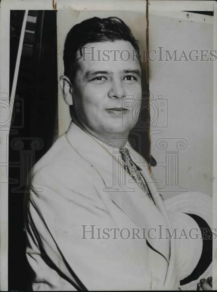 1936 Press Photo Herbert K Hyde Pictured Here - Historic Images