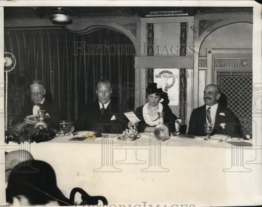 1931 Press Photo Former NY Governor Alfred Smith at Unemployment Relief Meeting - Historic Images