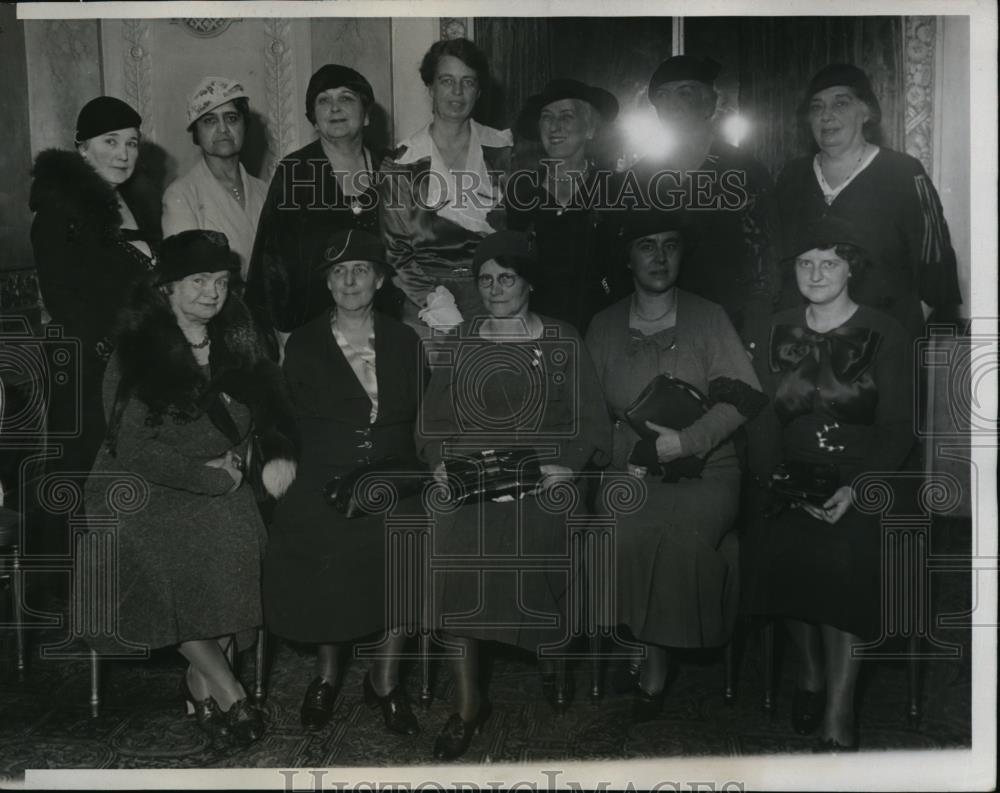 1933 Press Photo Mrs Franklin D Roosevelt Charity Drive for Mobilization of Huma - Historic Images