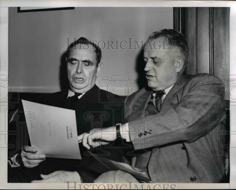 1951 Press Photo GOP discusses removal of Gen. MacArthur at Capital. - Historic Images