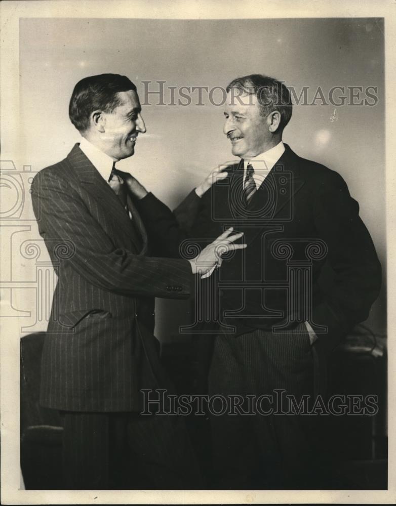 1924 Press Photo Frank Meneell with Will Hays together - Historic Images