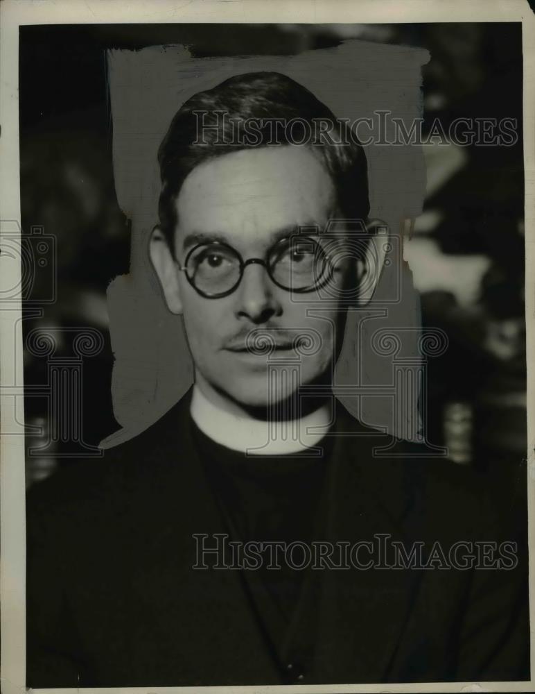 1933 Press Photo Reverend Allen D Jennings at Trinity Cathedral - nee85784 - Historic Images