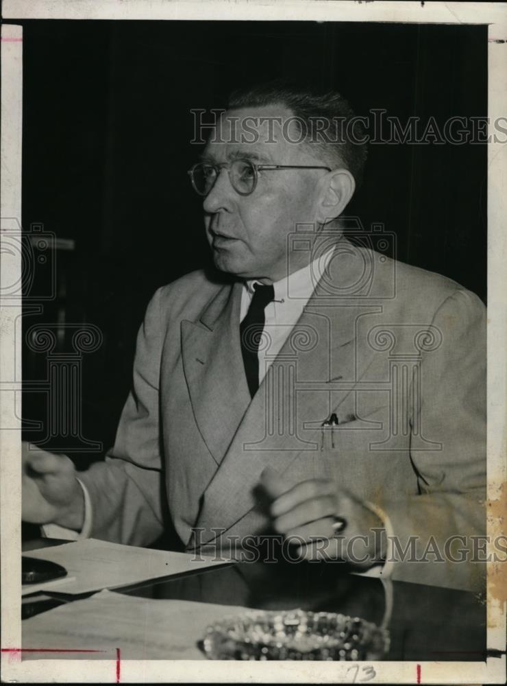 1946 Press Photo War Assets Admin Lt Gen Robert M Little at House Surplus Comm - Historic Images