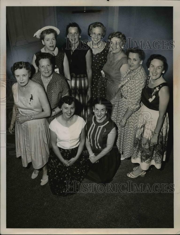 1956 Press Photo American Legion Auxillary convention at Cleveland Ohio - Historic Images