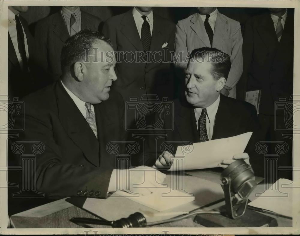 1946 Press Photo Tryve Lie Sec. General of UN accepts Jurisdiction Intl. Court - Historic Images