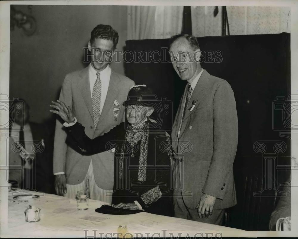 1935 Press Photo Mrs Francis E Clark founder of Christian Endeavor in PA - Historic Images