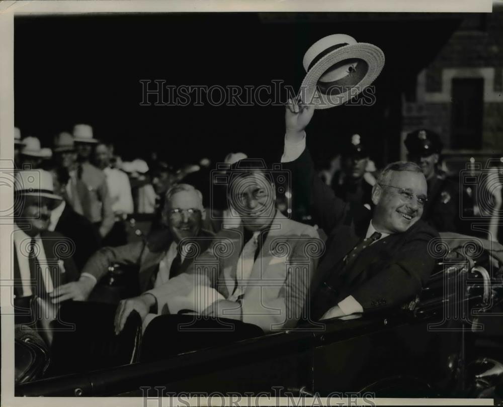 1936 Press Photo Kansas Gov Alfred Landon presidential candidate - nee86280 - Historic Images