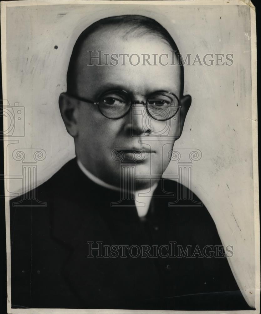 1937 Press Photo DG Hunt new Catholic Bishop of Salt Lake Diocese - nee87793 - Historic Images