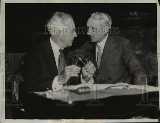 1932 Press Photo Gilbert Hitchcock Resolutions Committee & William Gibbs McAdoo - Historic Images