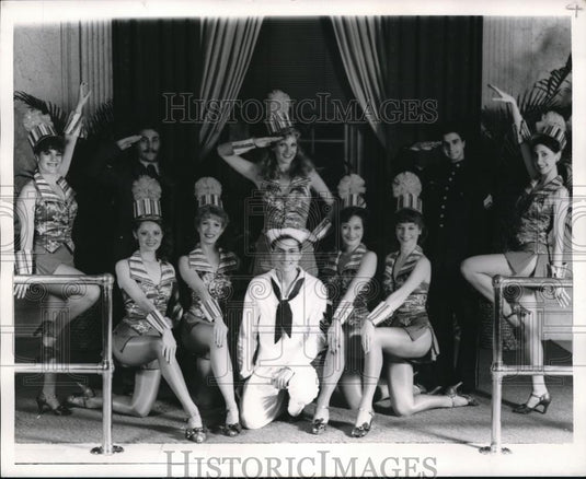 Press Photo Cast Members of WBB61260 AM presents Stompin at Statler Hotel - Historic Images